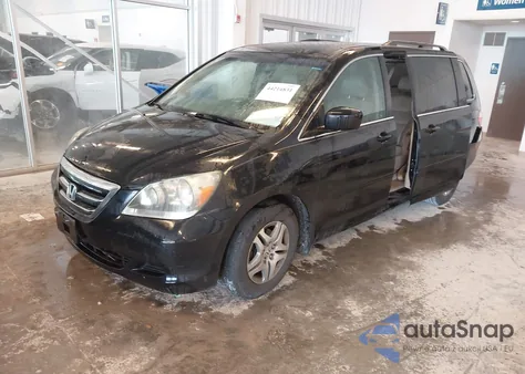 2007 Honda Odyssey Ex-L из США, поврежденный, VIN 5FNRL38747B000709